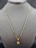 14k Gold Chain w/Pendant - Turtle