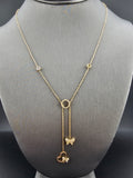 14k Gold Necklace - Butterfly w/Heart