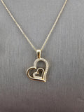 14k Gold Necklace - Hearts