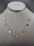 14k Gold Necklace - Hearts