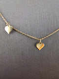 14k Gold Necklace - Hearts