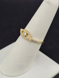 14K Gold Ring - Evil Eye