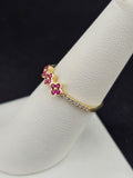 14K Gold Ring - Flowers