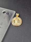 14k Gold Pendant - Virgin Mary