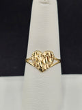 14K Gold Ring - Heart Nugget