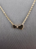 14k Gold Necklace - Hearts