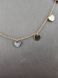 14k Gold Necklace - Hearts