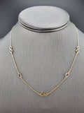 14k Gold Necklace - Love, Heart & Infinity