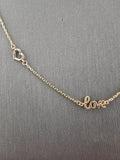 14k Gold Necklace - Love, Heart & Infinity