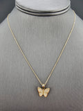 14k Gold Necklace - Butterfly