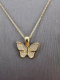 14k Gold Necklace - Butterfly