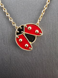 14k Gold Necklace - Lady Bug