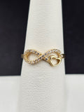 14K Gold Ring - Infinity w/Heart