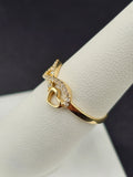 14K Gold Ring - Infinity w/Heart