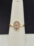 14K Gold Ring - Virgin Mary