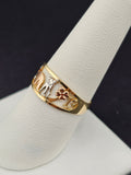 14K Gold Ring - Good Luck