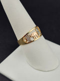 14K Gold Ring - Good Luck