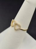 14K Gold Ring - Hearts