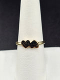 14K Gold Ring - Hearts