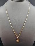 14k Gold Chain w/Pendant - Virgin Mary