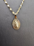 14k Gold Chain w/Pendant - Virgin Mary