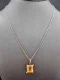 14k Gold Chain w/Pendant - Virgin Mary