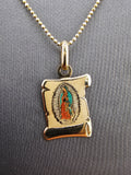 14k Gold Chain w/Pendant - Virgin Mary