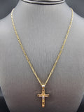 14k Gold Chain w/Pendant - Virgin Mary on Cross