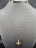 14k Gold Chain w/Pendant - Heart