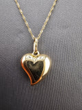 14k Gold Chain w/Pendant - Heart