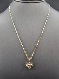 14k Gold Chain w/Pendant - Heart