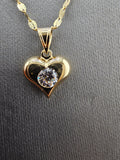 14k Gold Chain w/Pendant - Heart