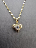 14k Gold Chain w/Pendant - Heart