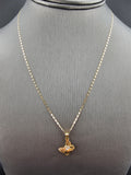 14k Gold Chain w/Pendant - Butterfly