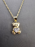 14k Gold Chain w/Pendant - Bear