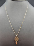 14k Gold Chain w/Pendant - Dream Catcher