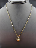14k Gold Chain w/Pendant - Heart