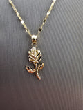 14k Gold Chain w/Pendant - Rose