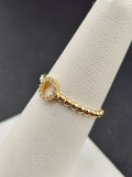 14K Gold Ring - Initial Letter "O"
