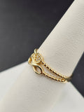 14K Gold Ring - Infinity w/Heart