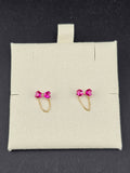 14K Gold Jessy Jewelry x Kenia Ontiveros Earrings Collection - Heart Bow
