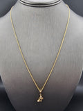 14k Gold Chain w/Pendant - Butterfly