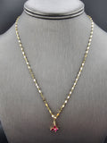 14k Gold Chain w/Pendant - Butterfly