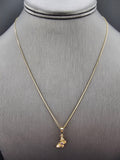 14k Gold Chain w/Pendant - Butterfly