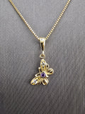 14k Gold Chain w/Pendant - Butterfly