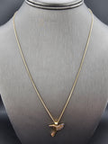 14k Gold Chain w/Pendant - Hummingbird