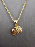 14k Gold Chain w/Pendant - Elephant