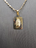 14k Gold Chain w/Pendant - Virgin Mary