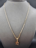 14k Gold Chain w/Pendant - Rose