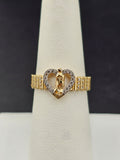 14K Gold Ring - Virgin Mary